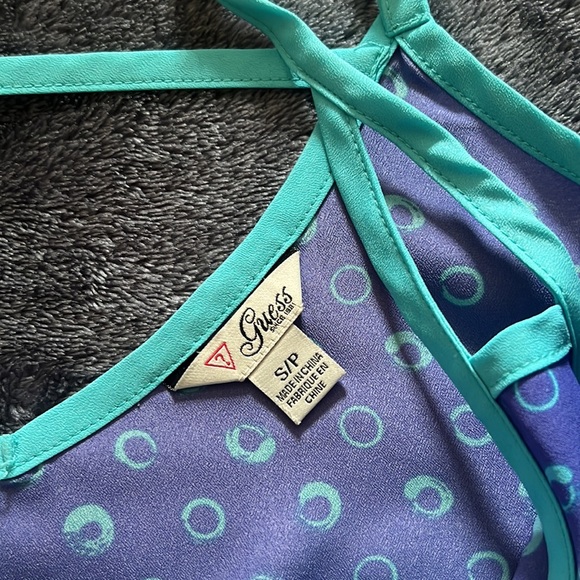 Guess Size S Blue Tank - Picture 3 of 3